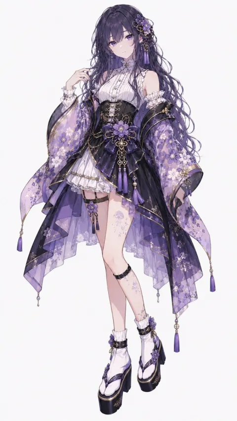 Japanese Modern Idol Fashion Illustration
