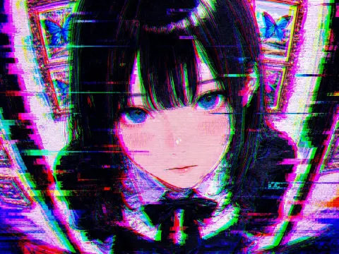 Neon Glitch Art Breakdown