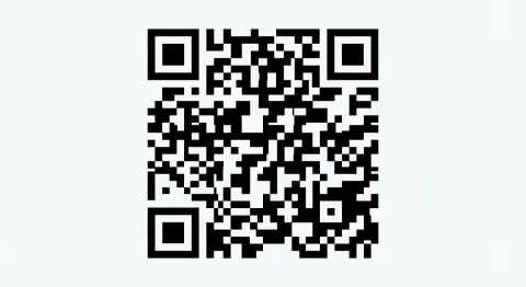High Contrast Black White QR Code