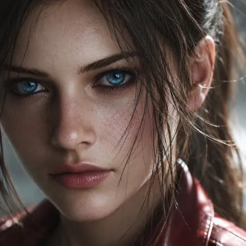 Resident Evil Claire Real Face