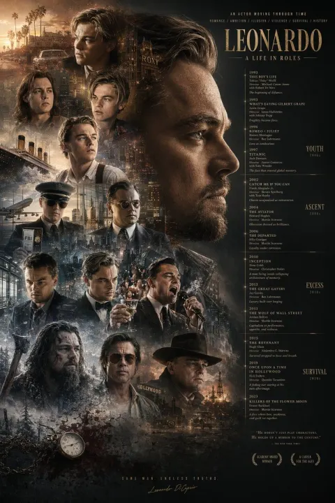 Leonardo Life In Roles Poster