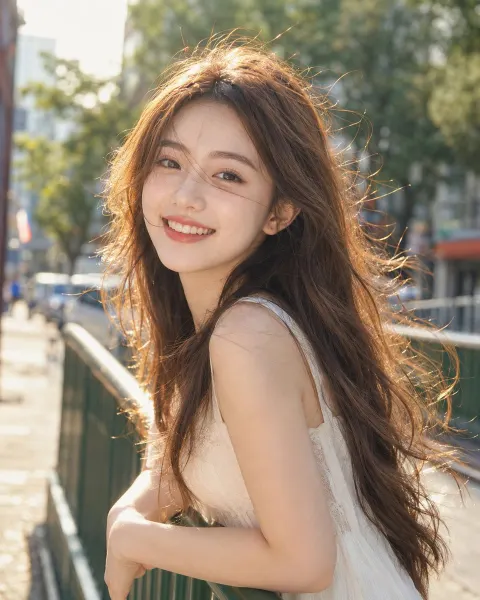 Summer Bridge Glow Portrait