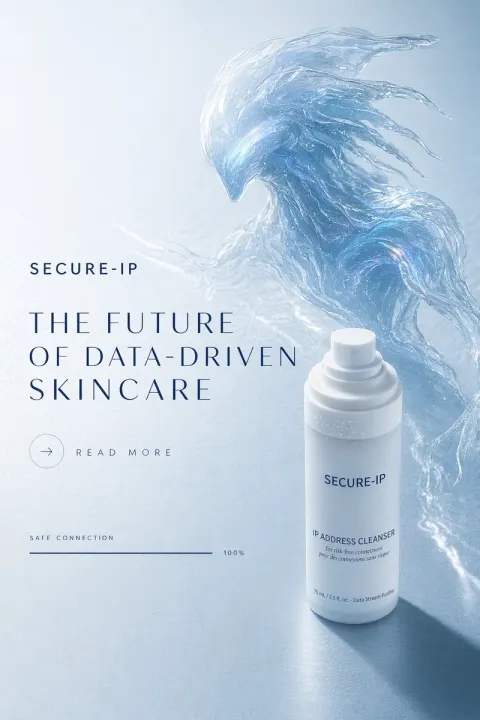 Futuristic Luxury Skincare Ad Poster