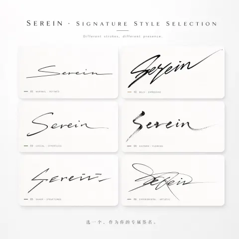 Luxury Signature Style Selection