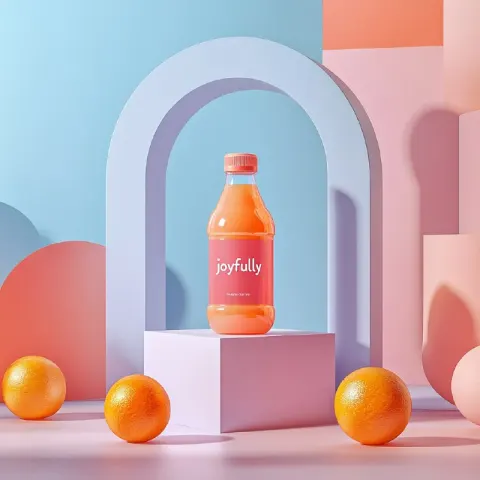 Minimalist Juice Bottle Commercial Aesthetic