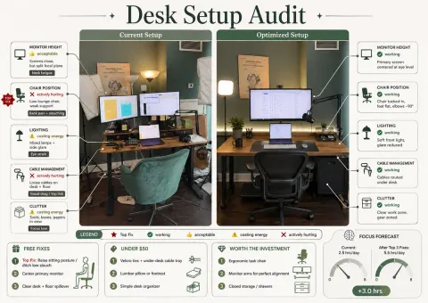 Desk Setup Audit Comparison
