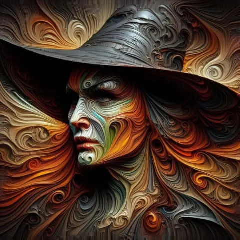 Wicked Witch of the West Melting Portrait