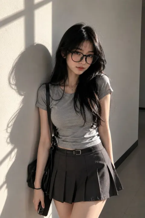 Realistic Classroom Portrait Late Afternoon