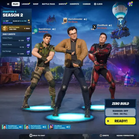AI Titans Battle Royale Lobby