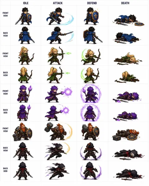 Fantasy Chibi Sprite Sheet