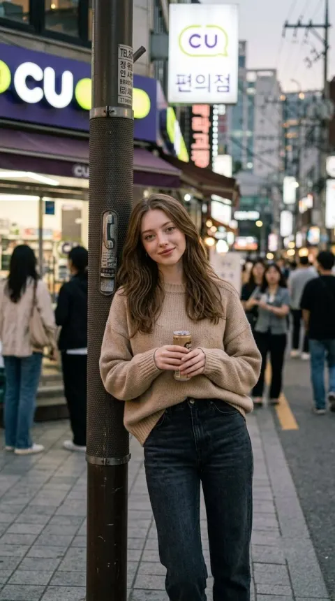 Cinematic Korean Girl Portrait
