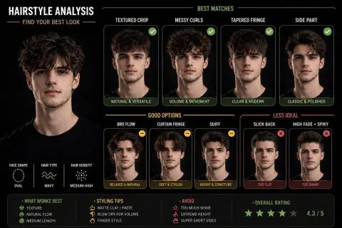 AI Hairstyle Analysis Comparison