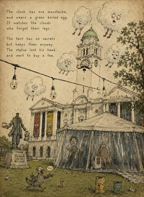 Vintage Whimsical Storybook Illustration