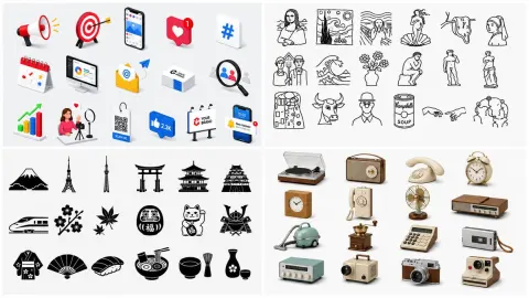 Icon Style Showcase Catalog