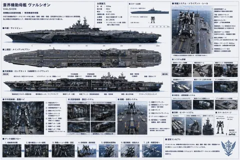 Sci-Fi Carrier Blueprint Revealed
