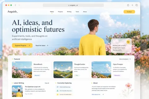 Premium Editorial Portfolio Landing Page