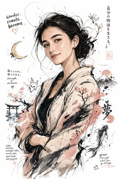 Imagined Self Japanese Illustration