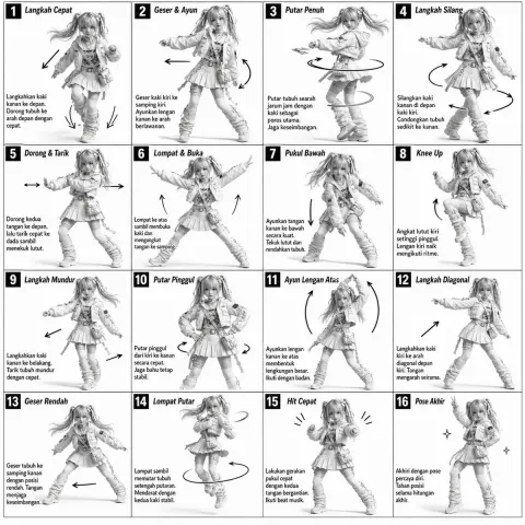 Dancer Pose Reference Grid