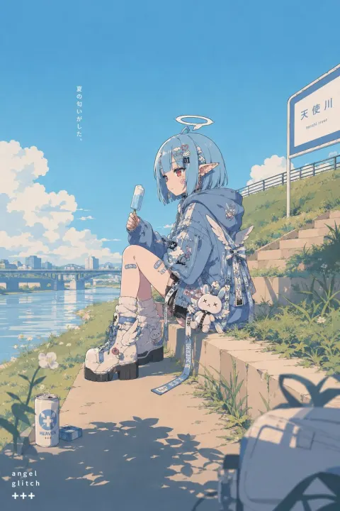 Retro Pop Riverside Anime Girl