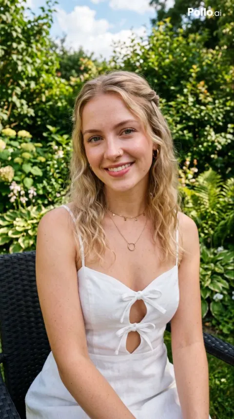 Sunlit Garden Portrait
