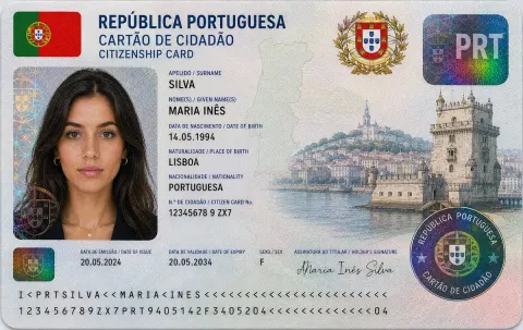 Nigerian ID Card Hyper-Realistic Macro