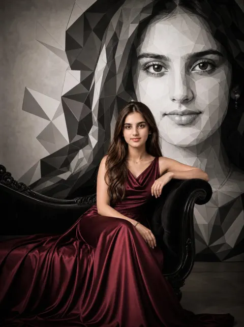 Cinematic Luxury Fashion Portrait