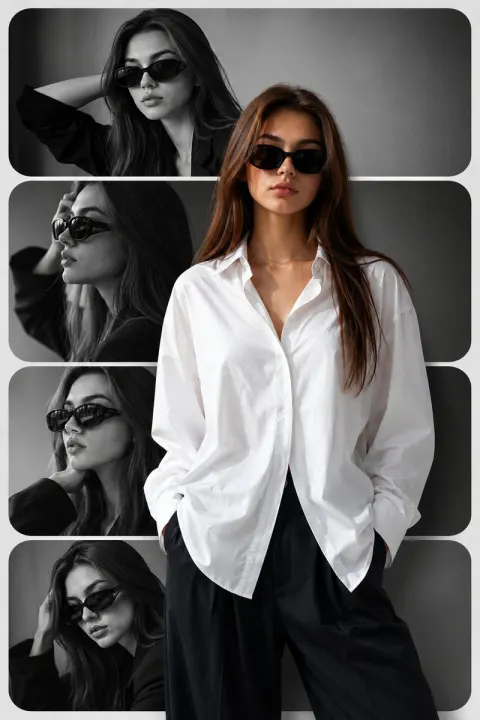 Modern Fashion Collage Poster