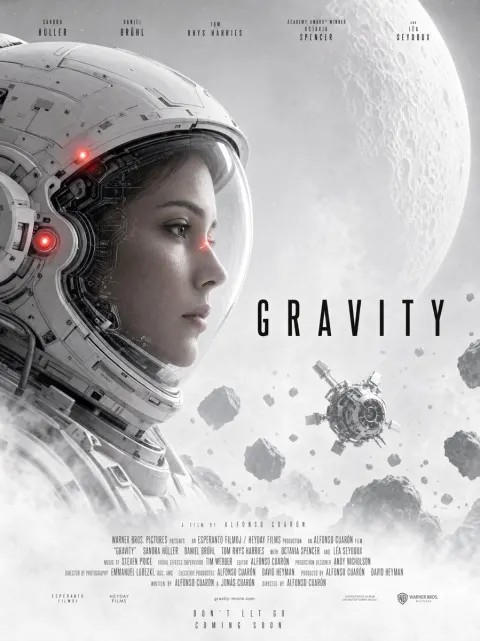 Monochrome Sci-Fi Movie Poster Design