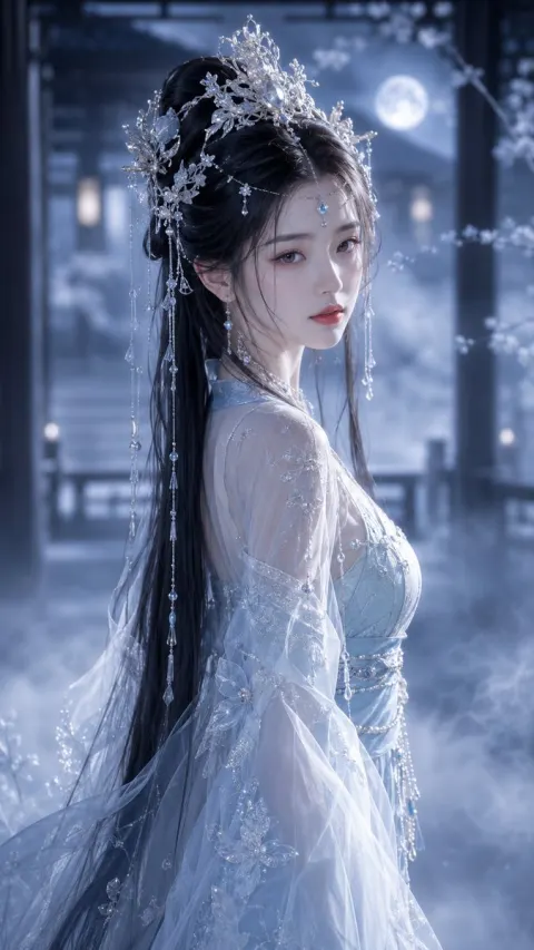 Ethereal Tang Dynasty Fairy Portrait