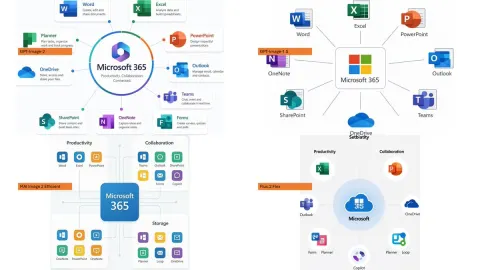 Microsoft 365 Four Model Styles Comparison