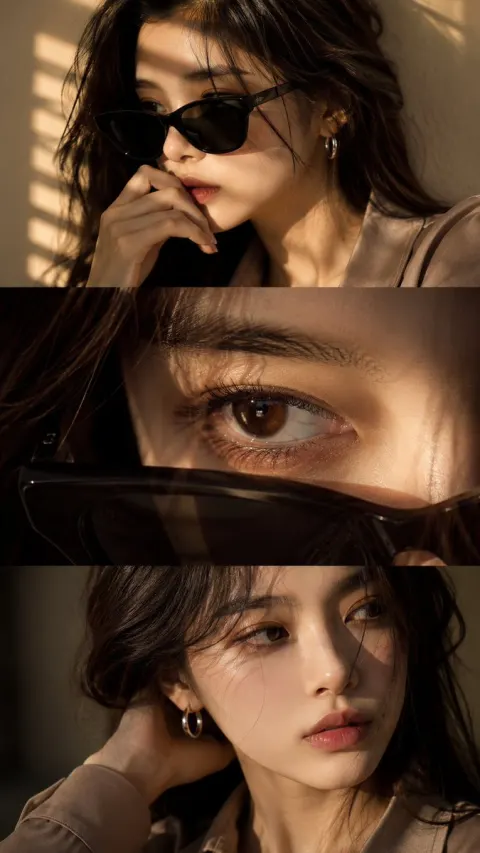 Cinematic Fashion Triptych Editorial