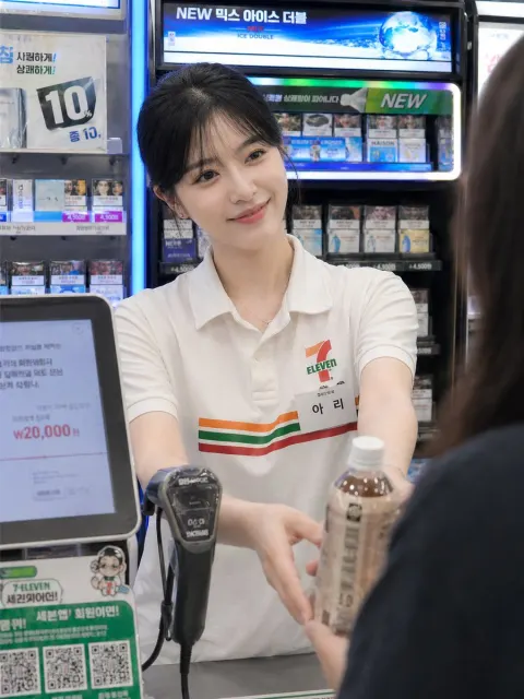 Candid Store Handoff Moment