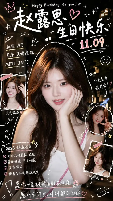 Zhao Lusi Birthday Luck Wallpaper