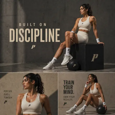 Luxury Fitness Editorial Visual