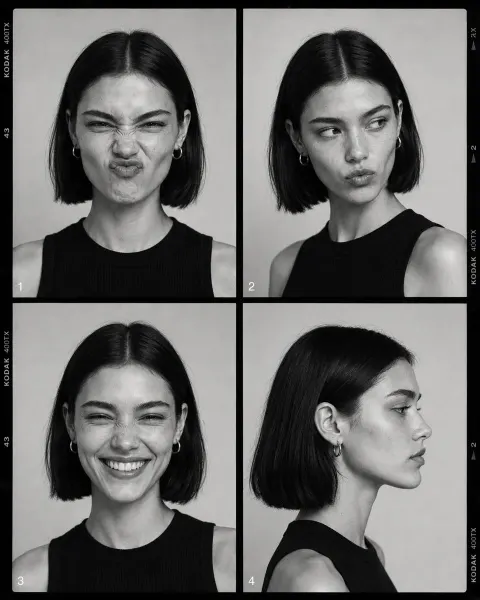 Fashion Casting Contact Sheet