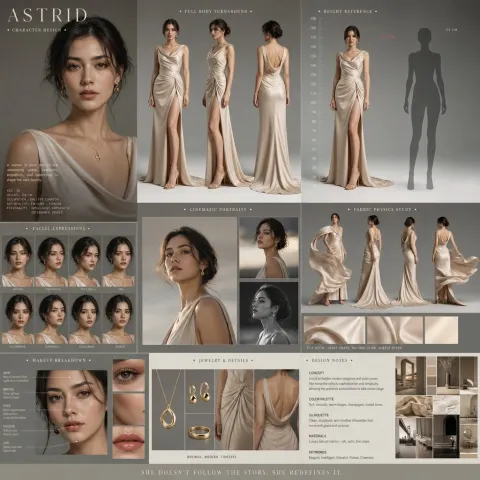 Cinematic Character Design Board