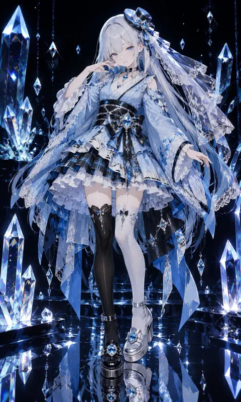 Gothic Lolita Crystal Palace Anime Art