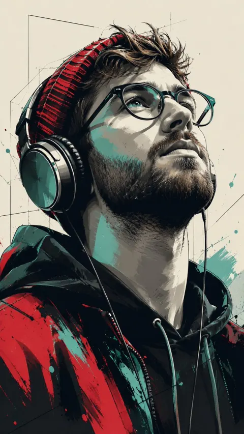Pop Art Portrait of Urban Youth