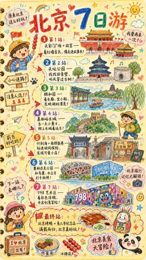 Kids Travel Journal Art