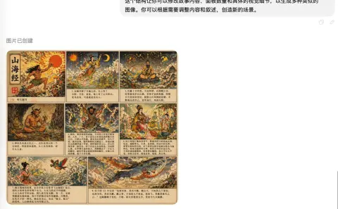 Classic Shan Hai Jing Myth Scroll
