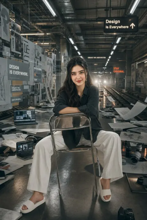 Cinematic Subway Design Studio Portrait