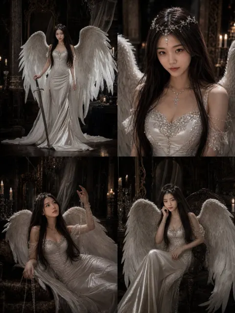 Dark Sacred Angel Portrait Shoot