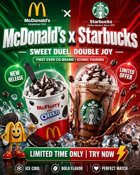 Epic Fast Food Crossover Poster