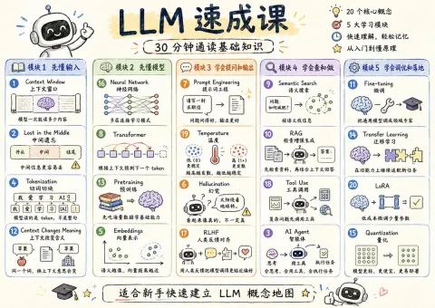 LLM Crash Course Visualized