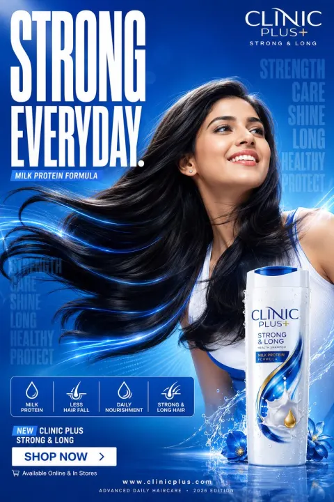 Strong & Shiny Shampoo Ad