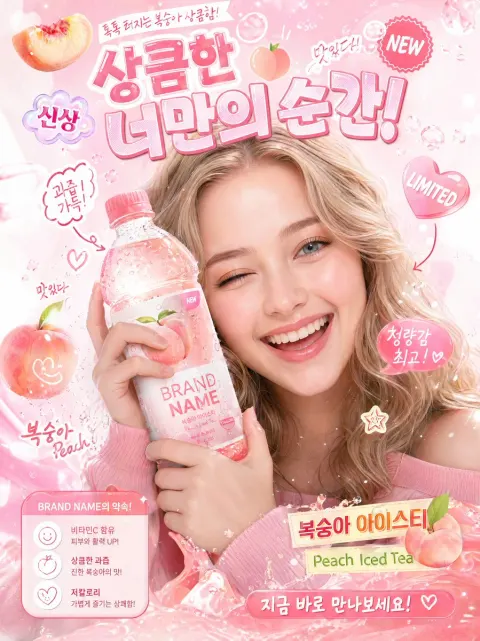 Korean Viral Beverage Poster