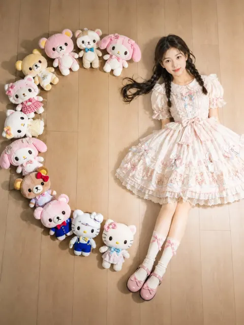 Sweet Kawaii Lolita Overhead Portrait