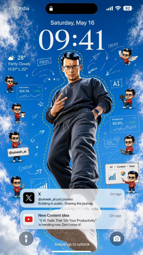 AI Creator Lock Screen Wallpaper
