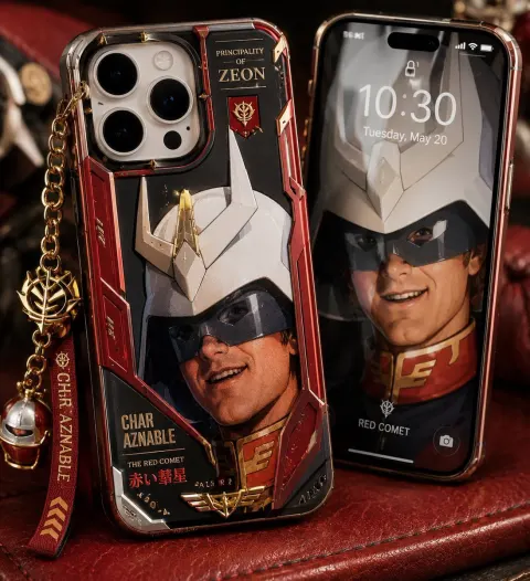 Red Comet Mecha Phone Case Mockup