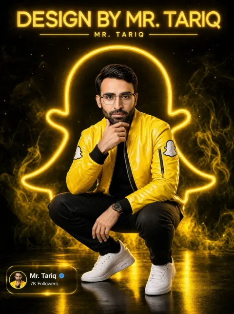 Neon Cyber-Glam Portrait Poster